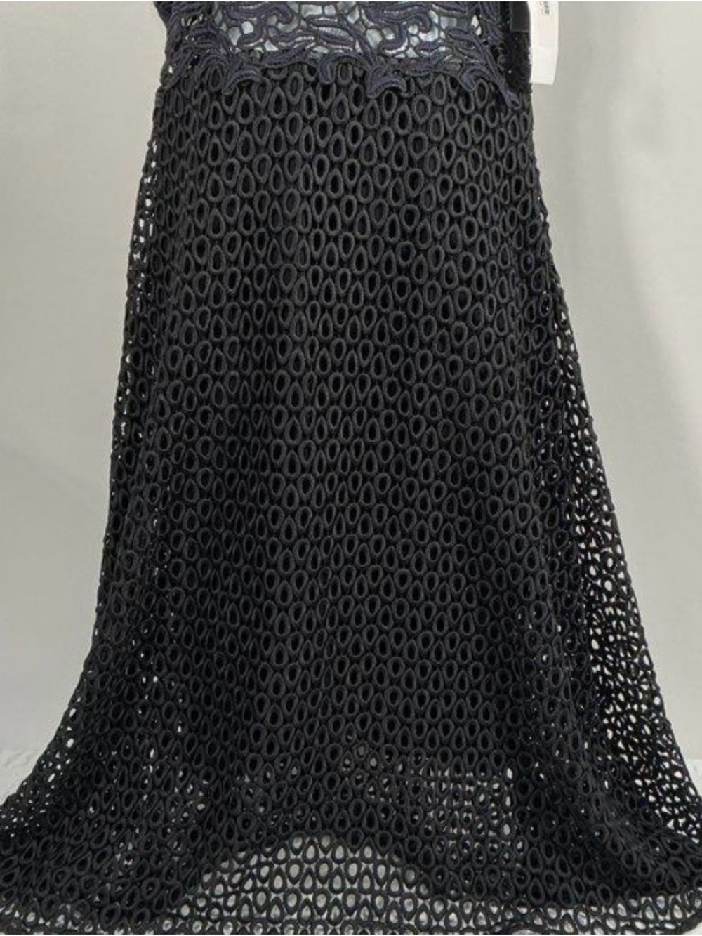 Pinko Black Lace-Overlay Midi Dress - Picture 5 of 10